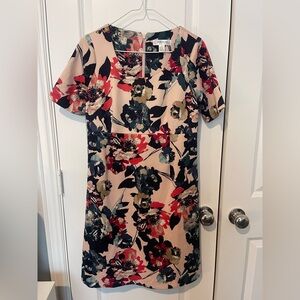 Floral Short Sleeve Maternity Dress